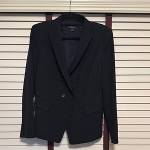 Women’s Ann Taylor Black Double-Breasted Blazer - Size 10